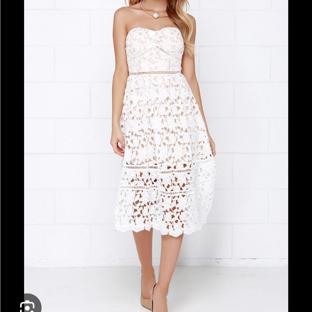 Lulus lace midi dress